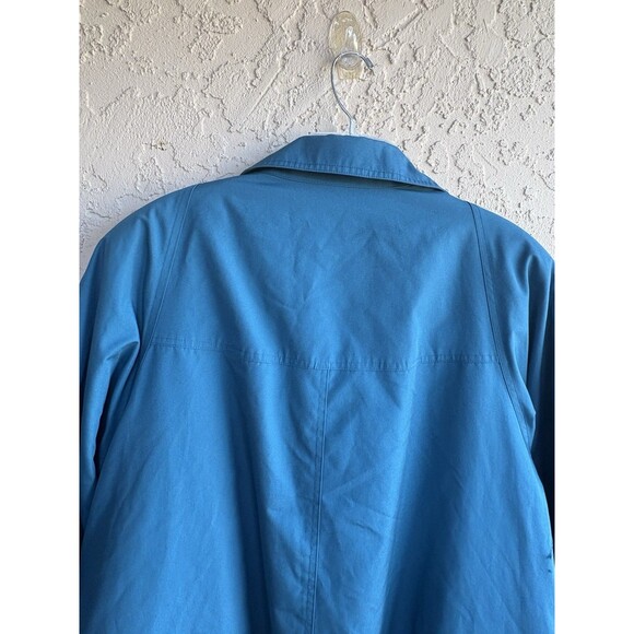 Vintage London Fog Teal Sz 18 Weather Woman Trench Coat Removable Fleece Liner, - Picture 11 of 13